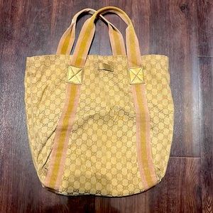 Vintage Gucci tote in preloved condition